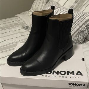 Sonoma Women's Classic Black Ankle Booties